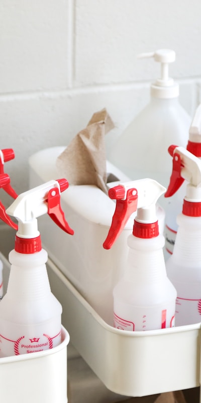 cleaning bottles