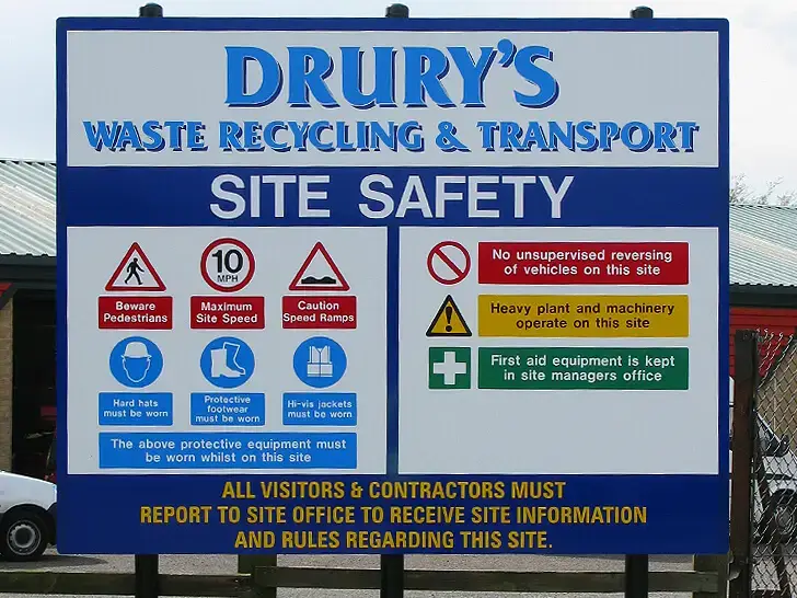 Site, Health & Safety Signs by Soanes Signs of Norwich