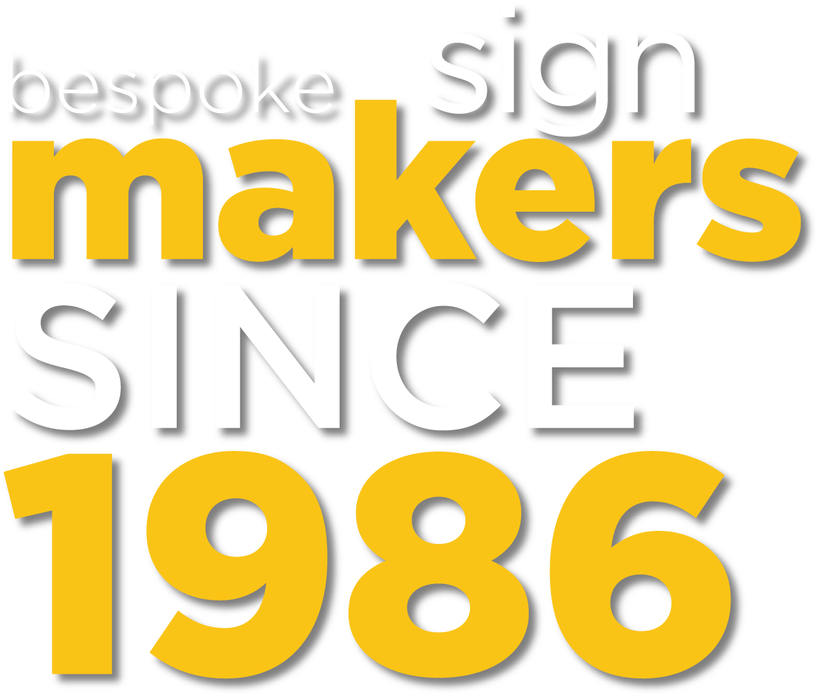 bespoke sign makers since 1986