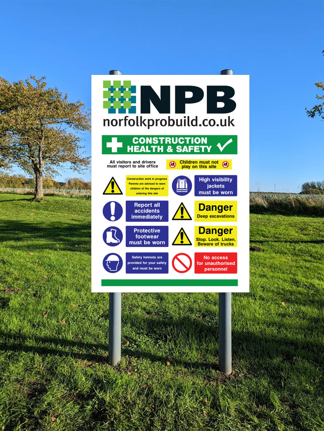 Soanes Signs of Norwich - Site, Health & Safety Signs - Work Example 18