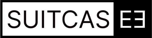 The image displays the name of a business "SUITCASEE"