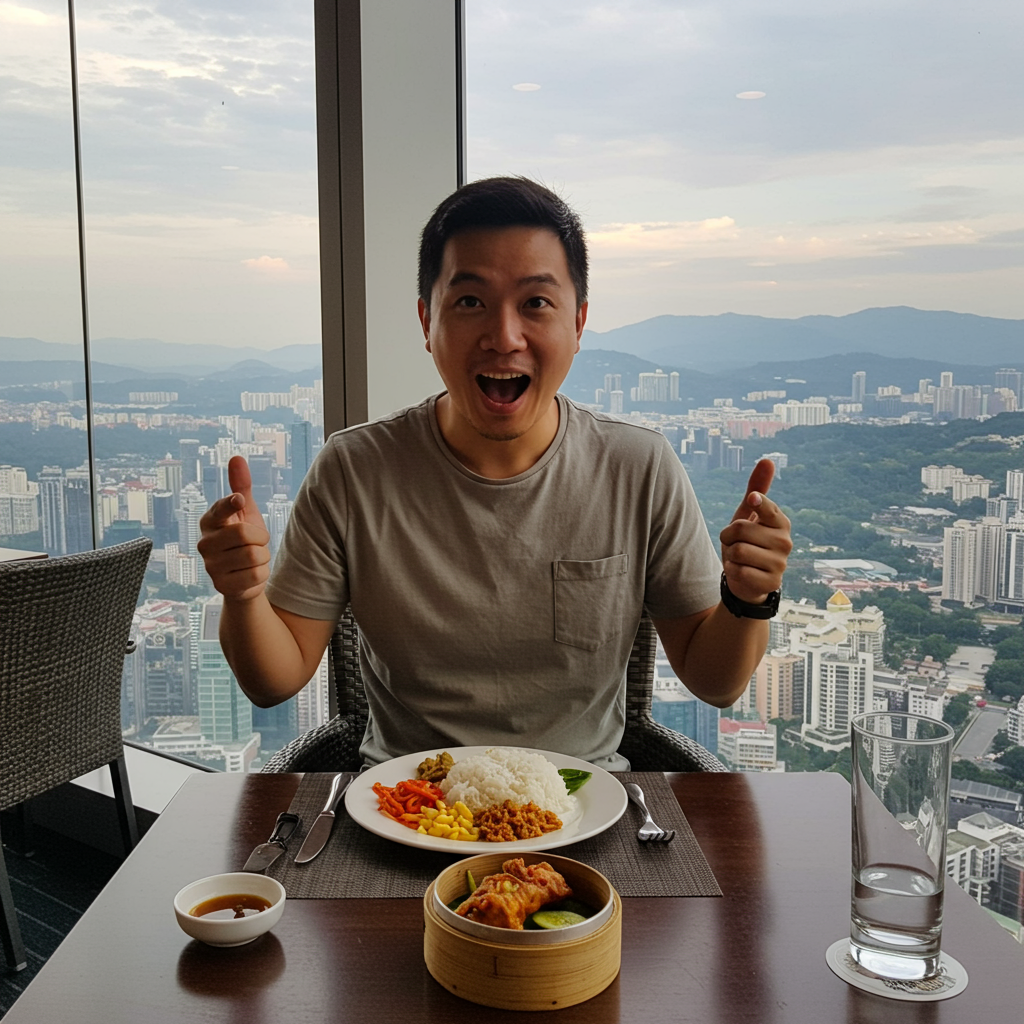 马来西亚男子佩戴密发帽到处旅行不是问题