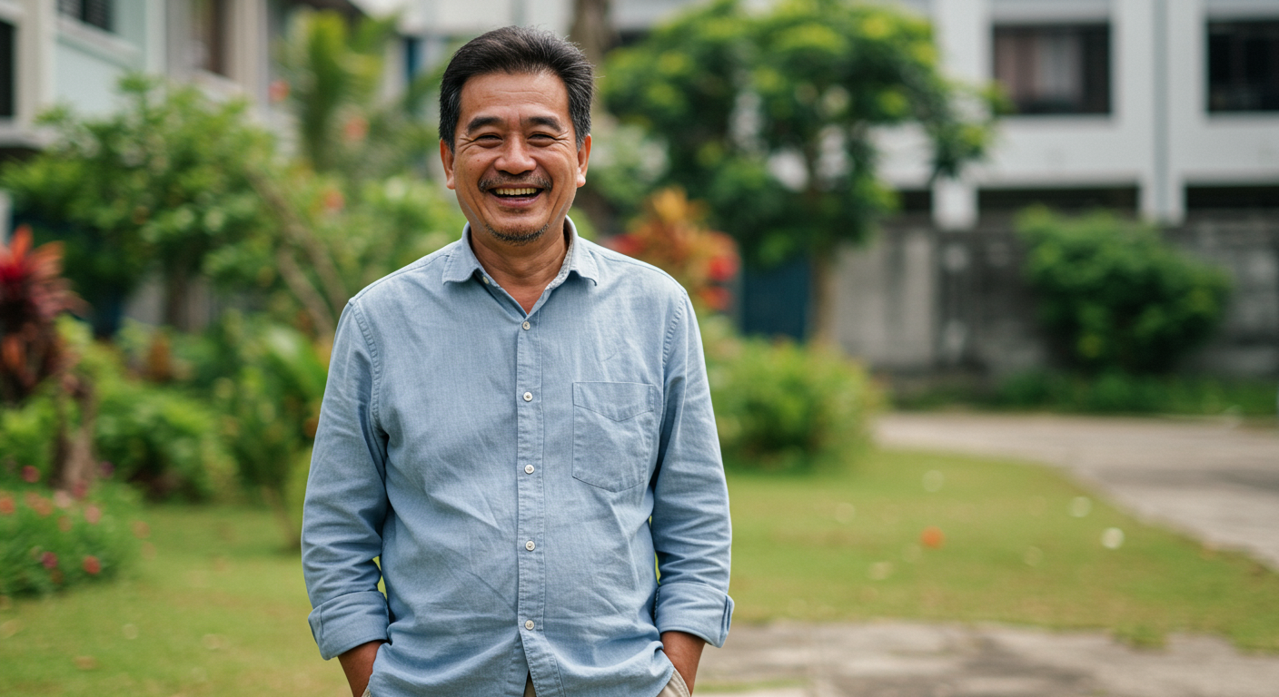 马来西亚男子佩戴密发帽后的生活无忧无虑