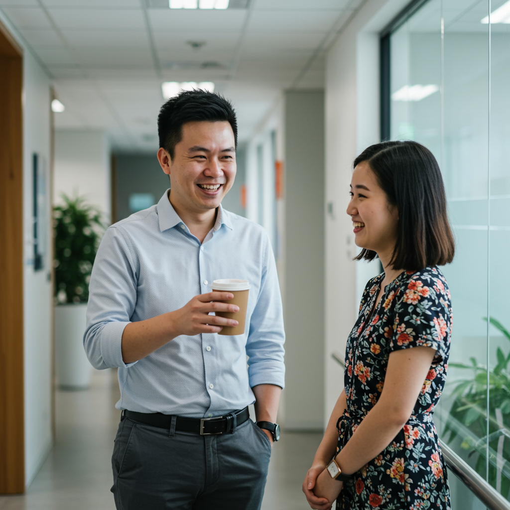 马来西亚男子佩戴密发帽和朋友聊天被夸帅