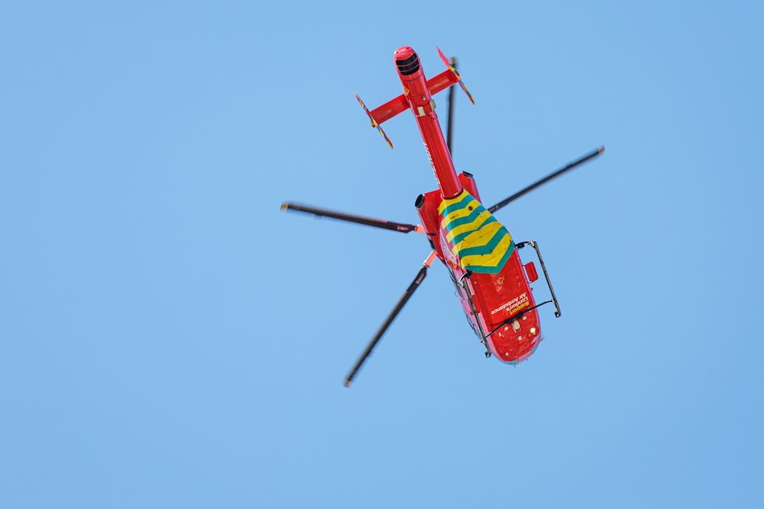 Air Ambulance - Emergency Contact Information For Castle Combe Village and Castle Combe Race Track, The Cotswolds, North Wiltshire, UK - Photo by Ian Taylor | Castle Combe England