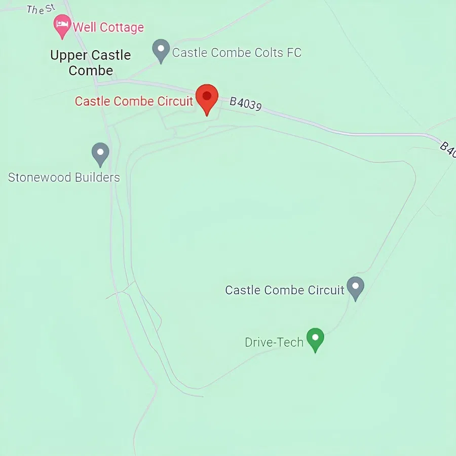 Castle Combe Circuit Map Upper Castle Combe Village Cotswolds Wiltshire England Race Track Location Map UK