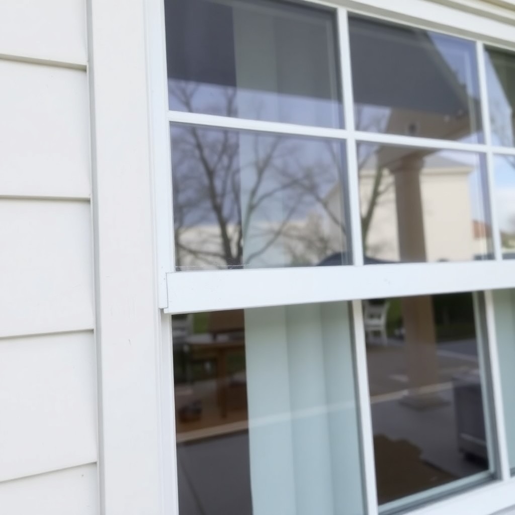 A white-framed window with white trim, showcasing a clean and bright aesthetic.