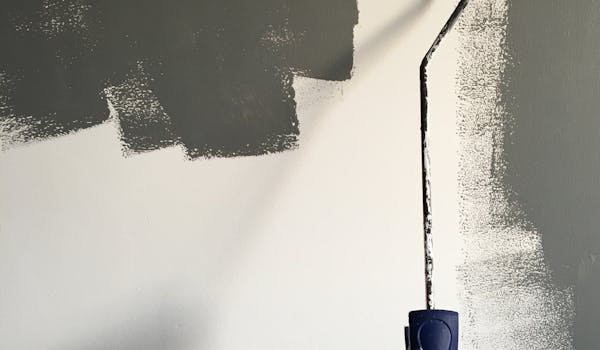 grey paint on wall
