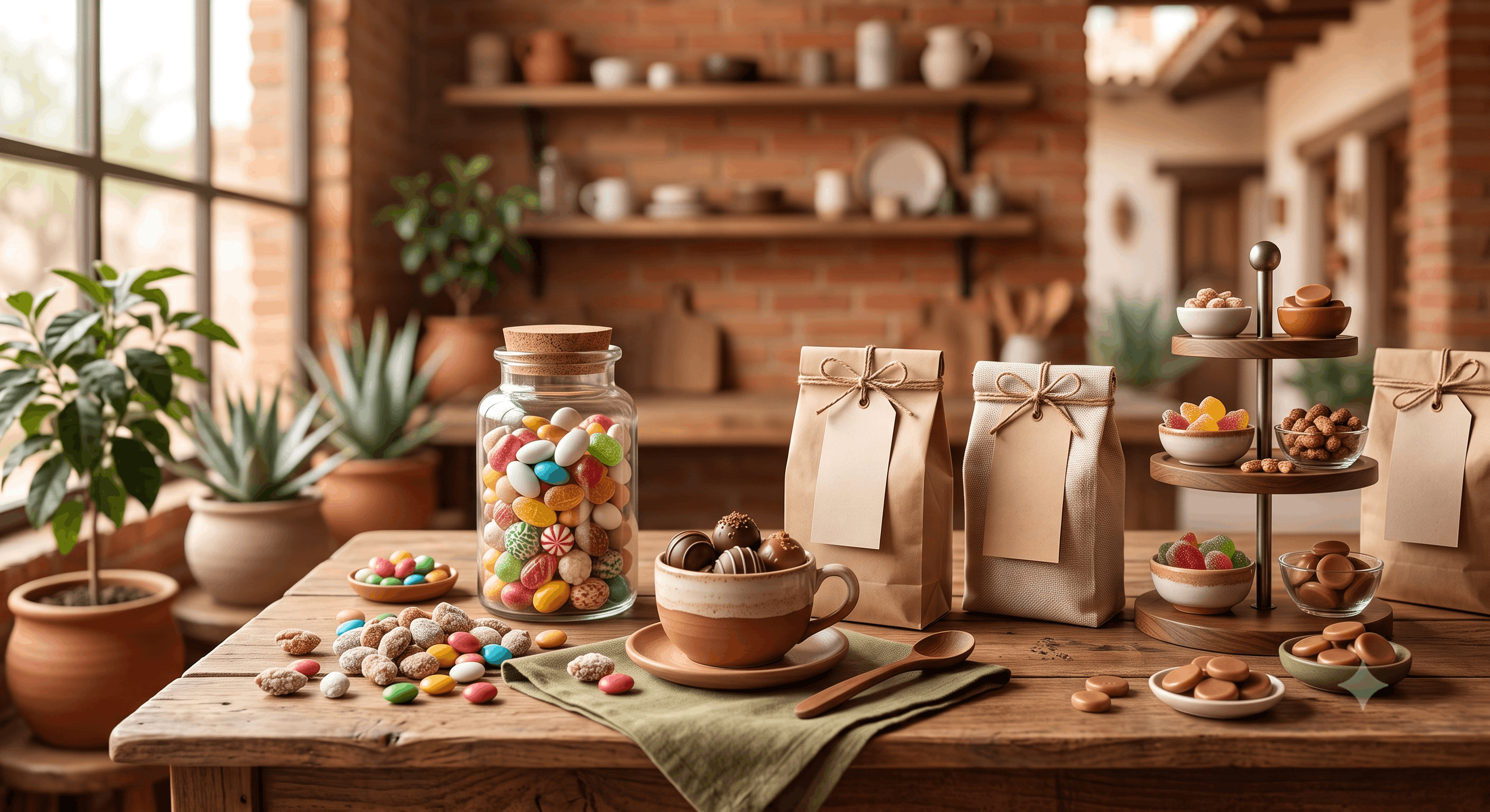 Productos de dulces y confitados para tienda en línea