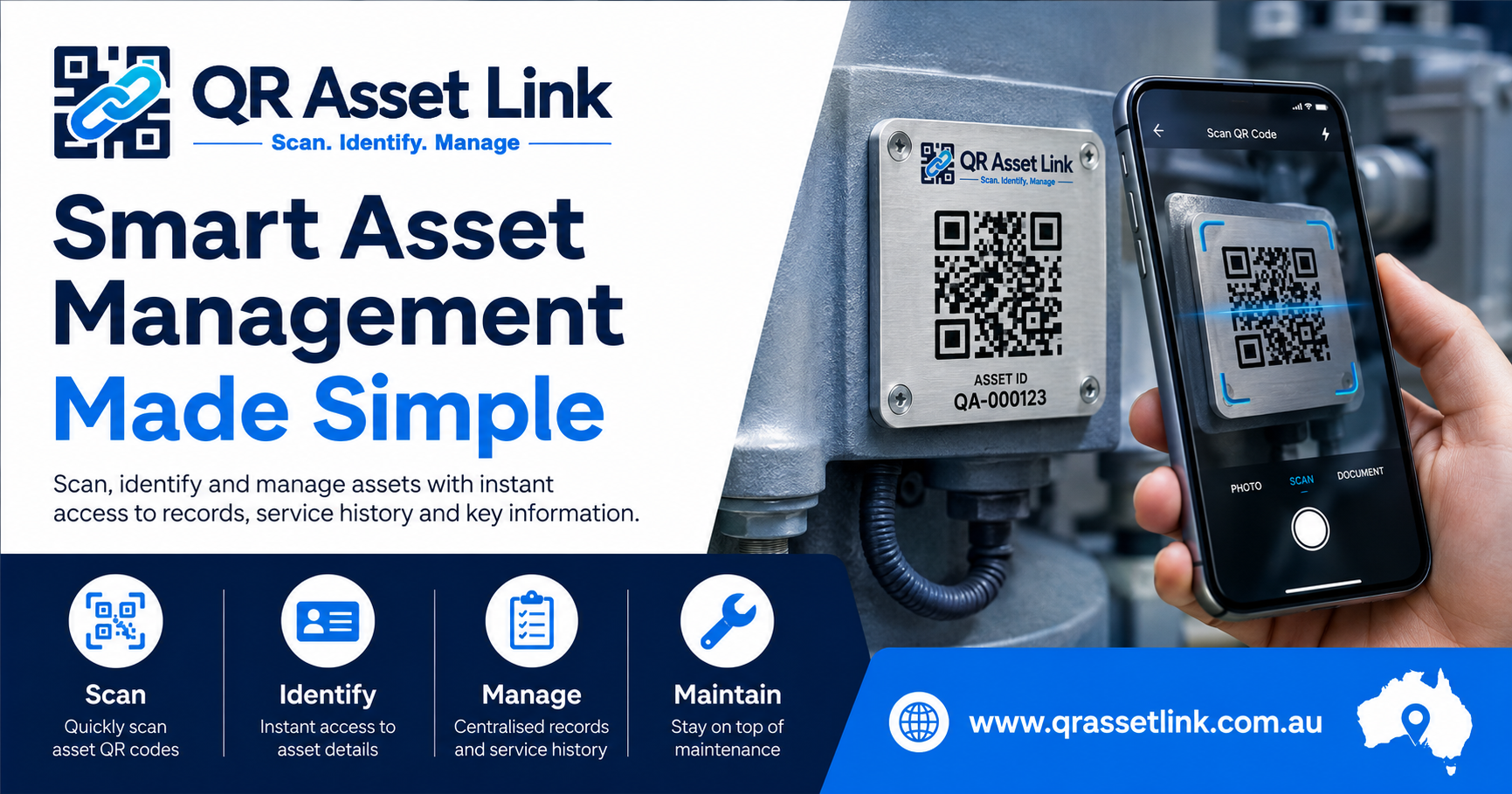 Managed QR Codes for Asset Tags & Equipment | QR Asset Link