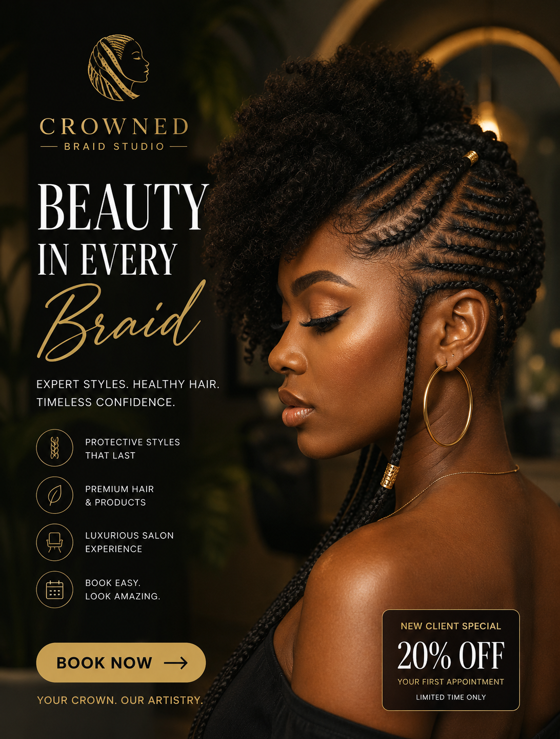 Braid studio social post designed for a client campaign