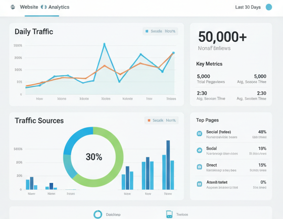 SiteGooRoo website design and digital performance metrics