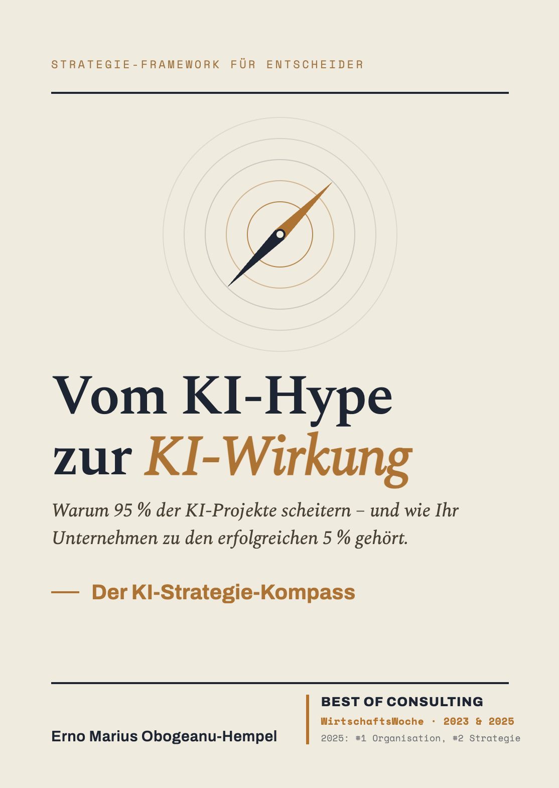 Buchcover Vom KI-Hype zur KI-Wirkung
