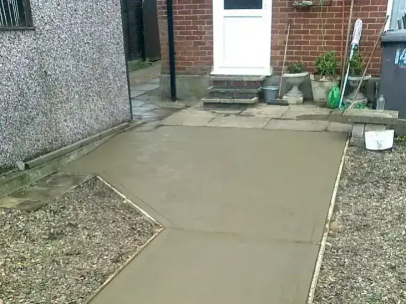 Concrete driveway and patio services in Norwich Norfolk by Canary Guttering Services