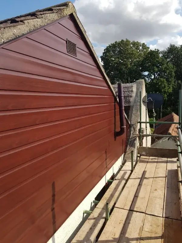 Exterior cladding work completed in Norwich Norfolk by Canary Guttering Services