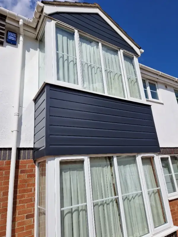 Exterior cladding work completed in Norwich Norfolk by Canary Guttering Services
