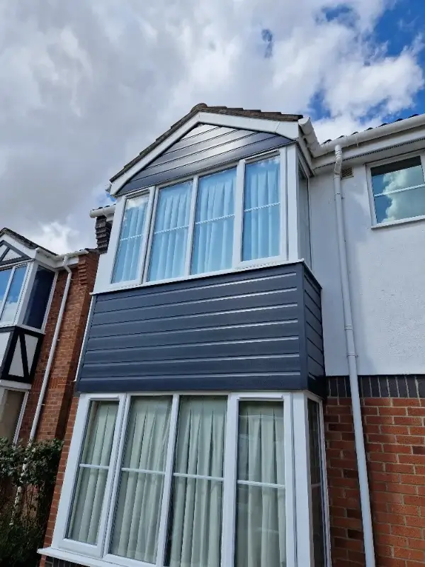 Exterior cladding work completed in Norwich Norfolk by Canary Guttering Services