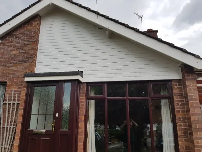 Exterior cladding work completed in Norwich Norfolk by Canary Guttering Services