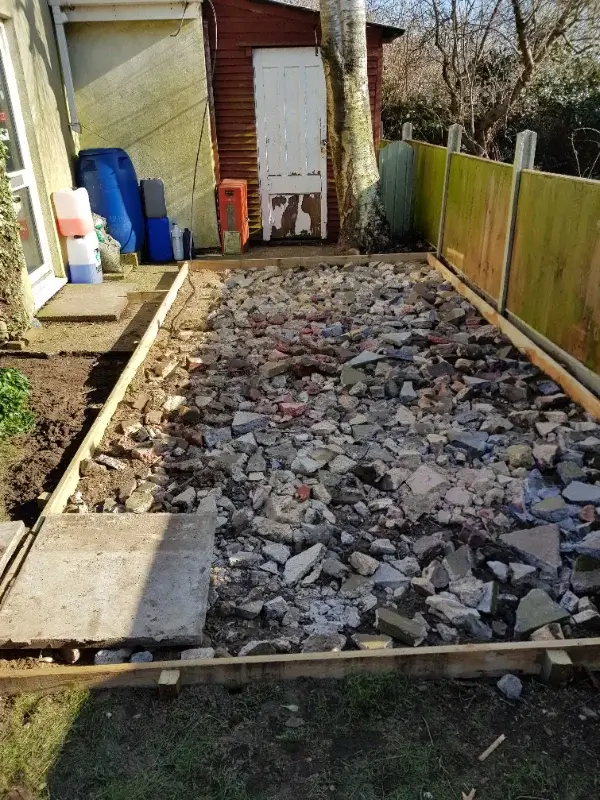 Concrete driveway and patio work completed in Norwich Norfolk by Canary Guttering Services