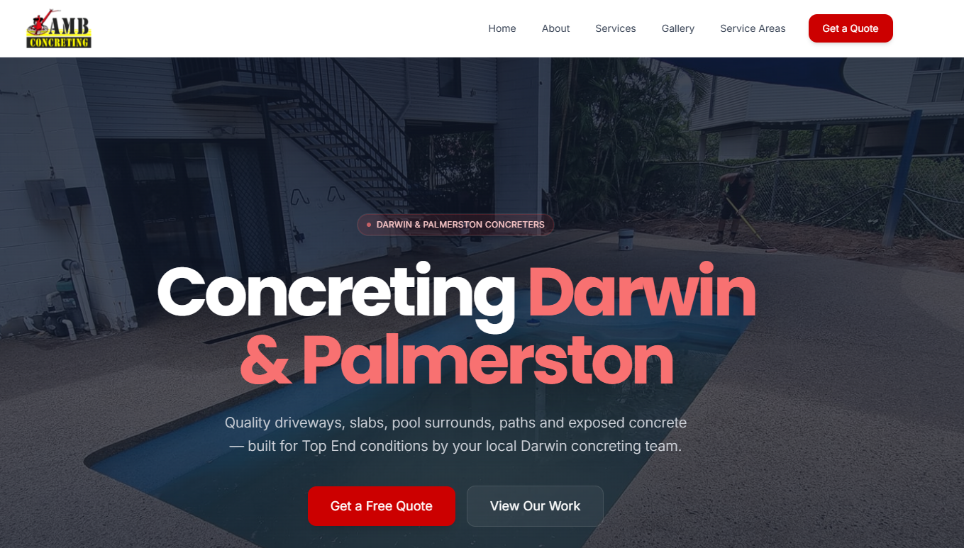 AMB Concreting Website