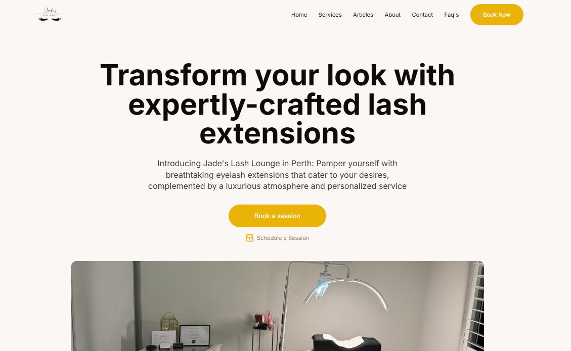 Lash Luxe Salon Website