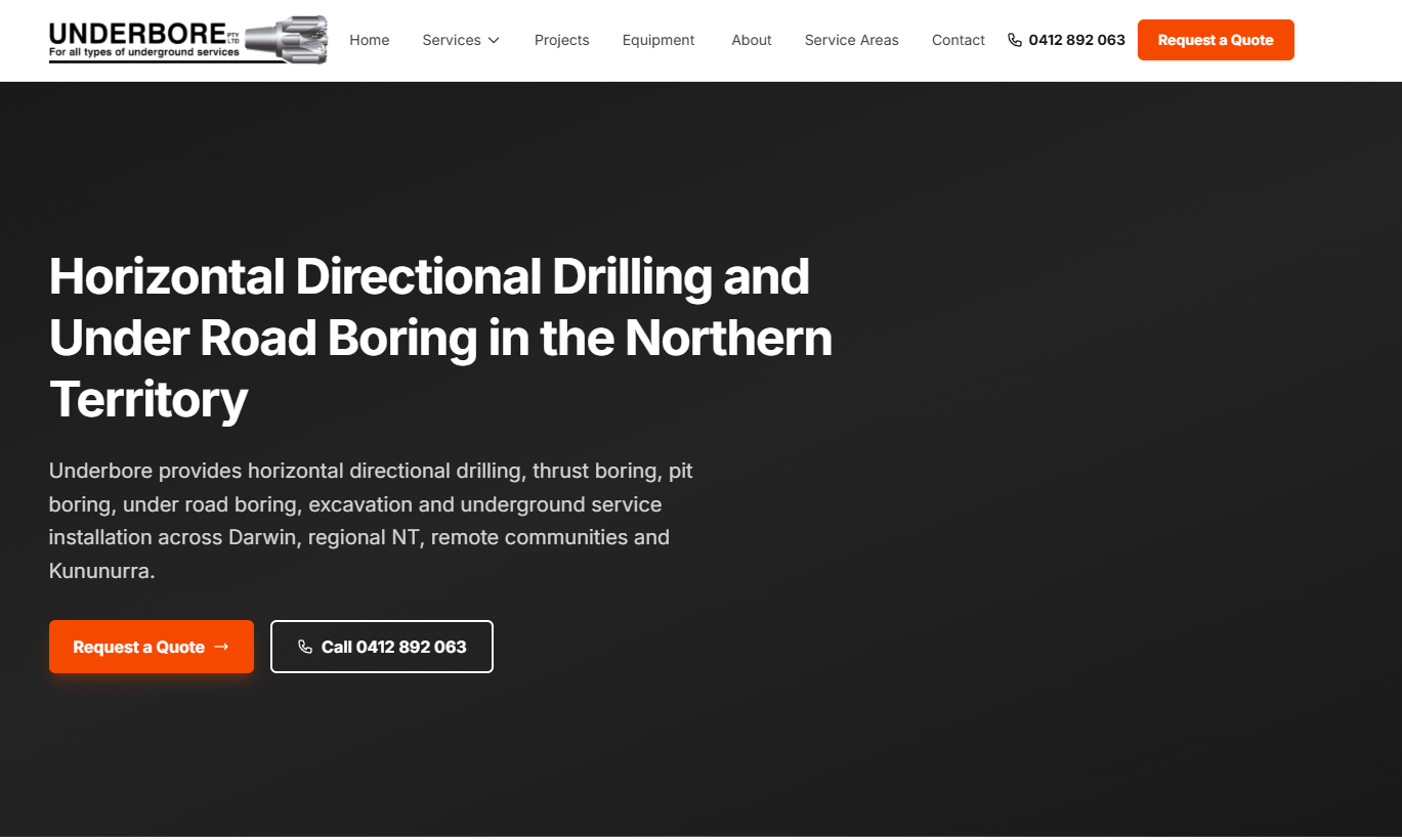 Underbore Pro Website