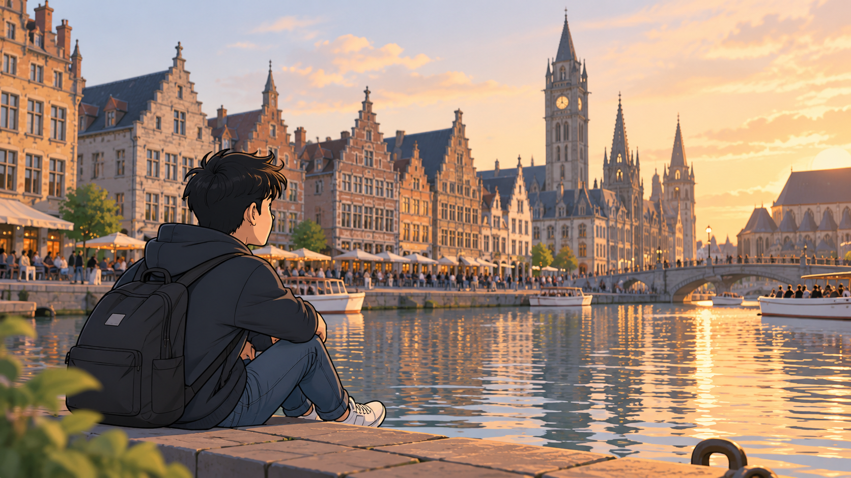 Illustration of Marc, the MarcAbroad character