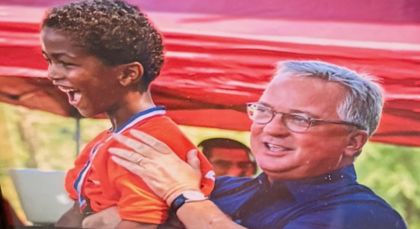 Bill Mercer with Girls and Boys Club