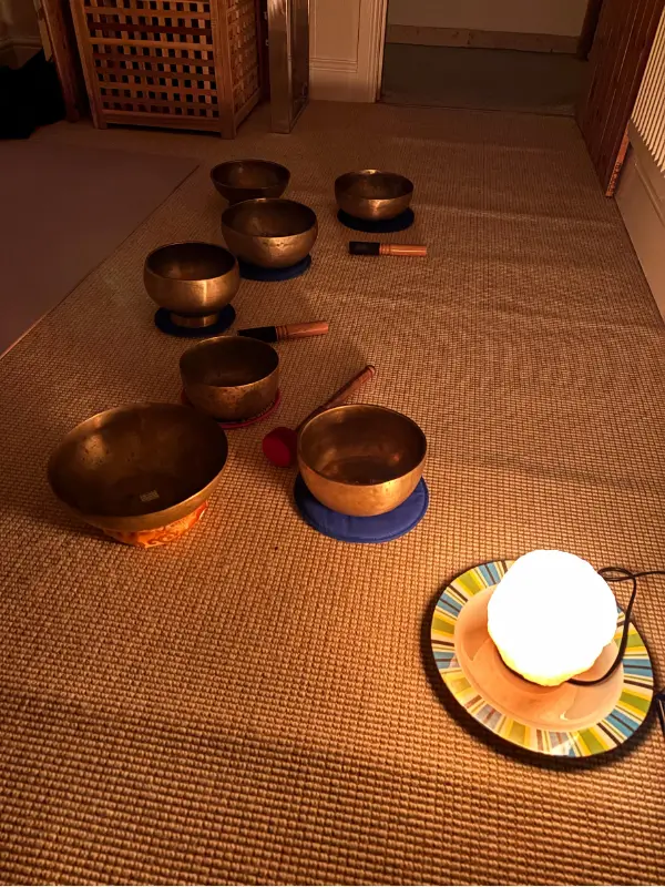 A selection of antique singing bowls from The Sound Bothy collection