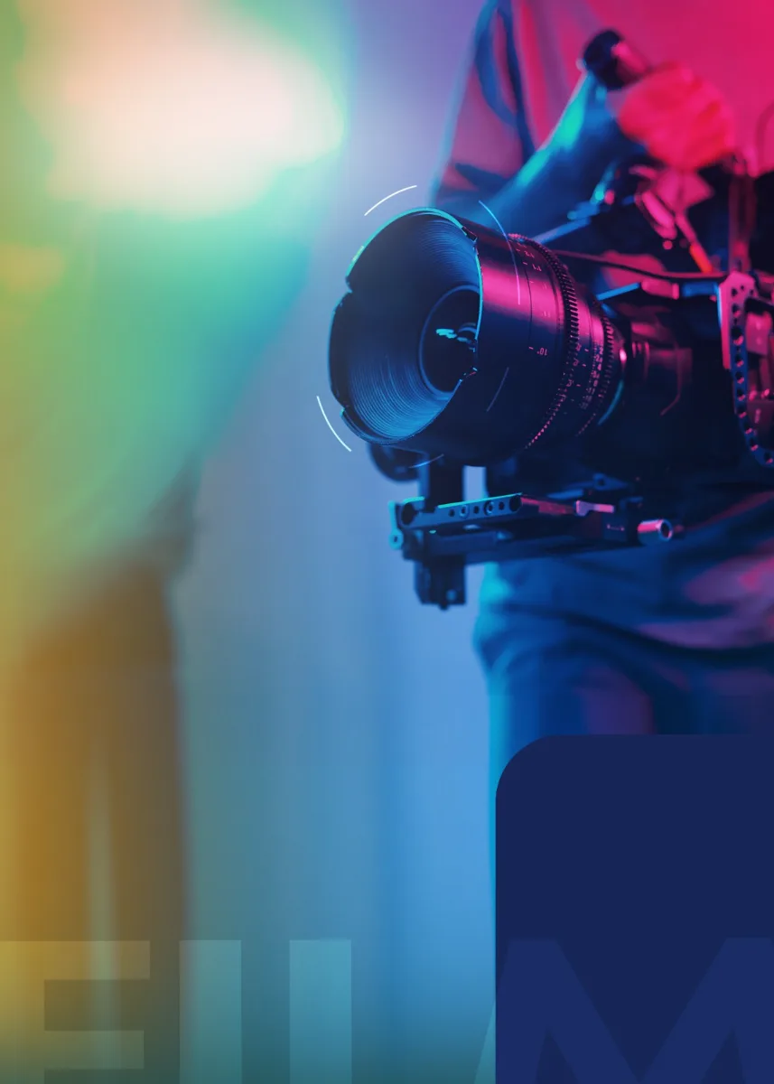 An experienced camera operator at work \u2014 Revele Creative Academy, Accra