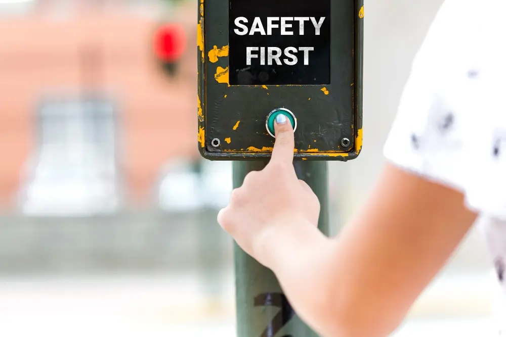 Health & Safety equipment alongside a policy document