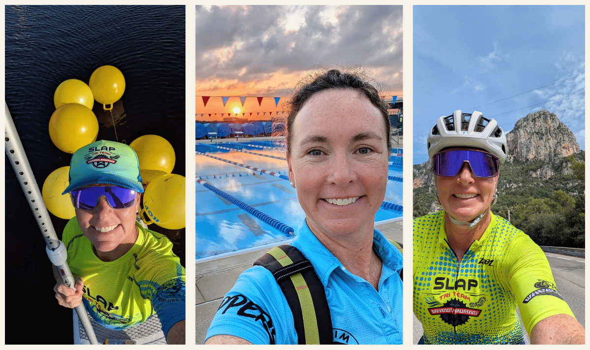 Head Coach Sara McLarty, professional triathlete and swimmer