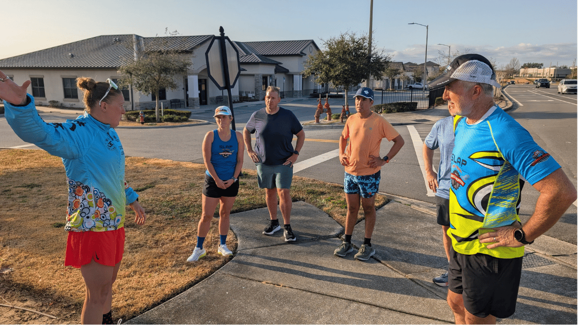 Run Like a Pro coached group training workout