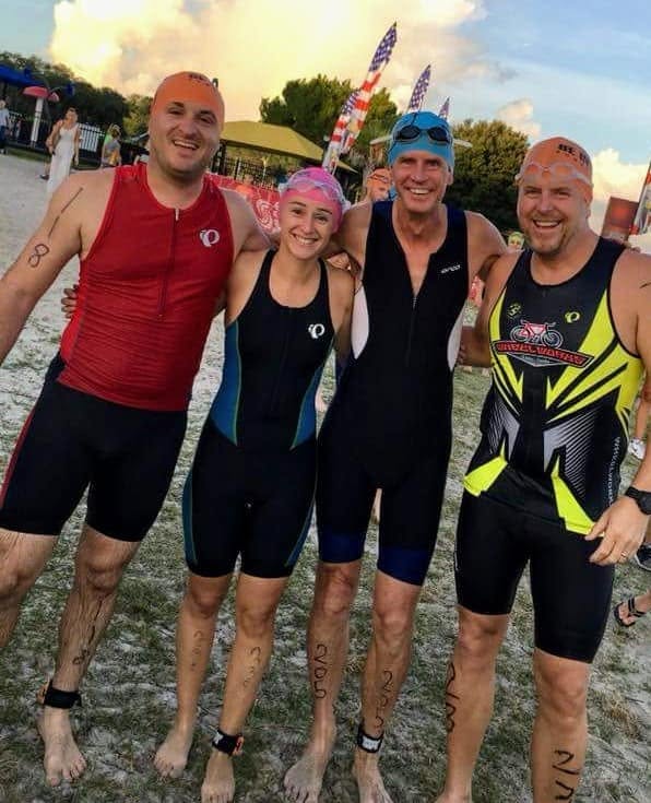 Try-a-Tri athletes with Coach Liesl in 2018