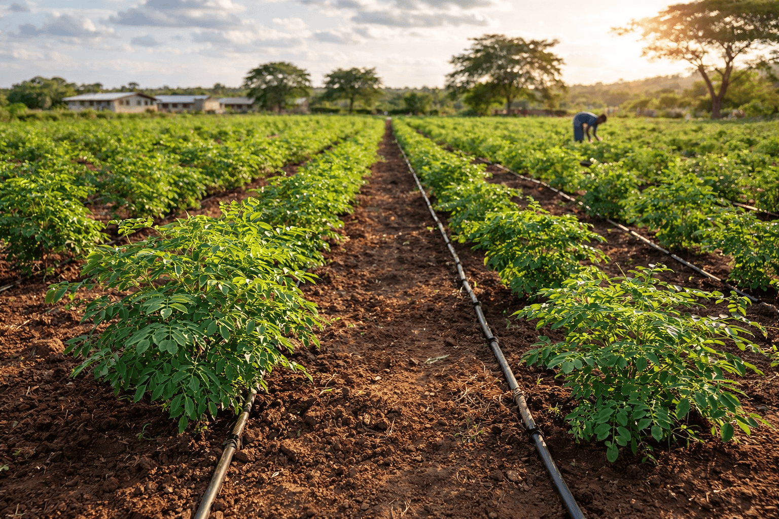 Groeiproces Moringa-bomen