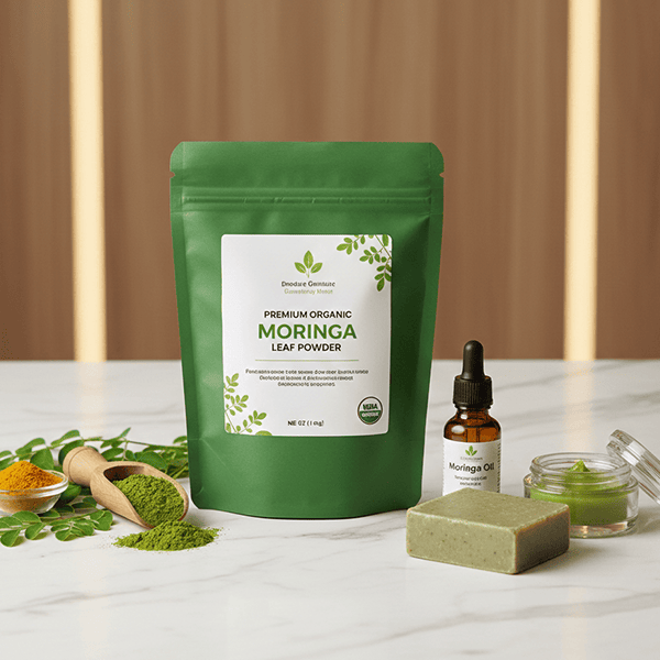 Moringa-poeder verpakking voor supplementen