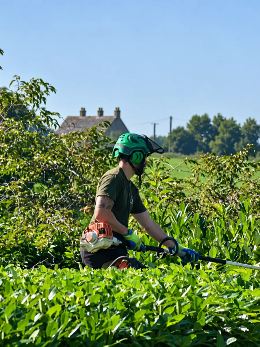 LJ Tree Services tree surgeon working at height