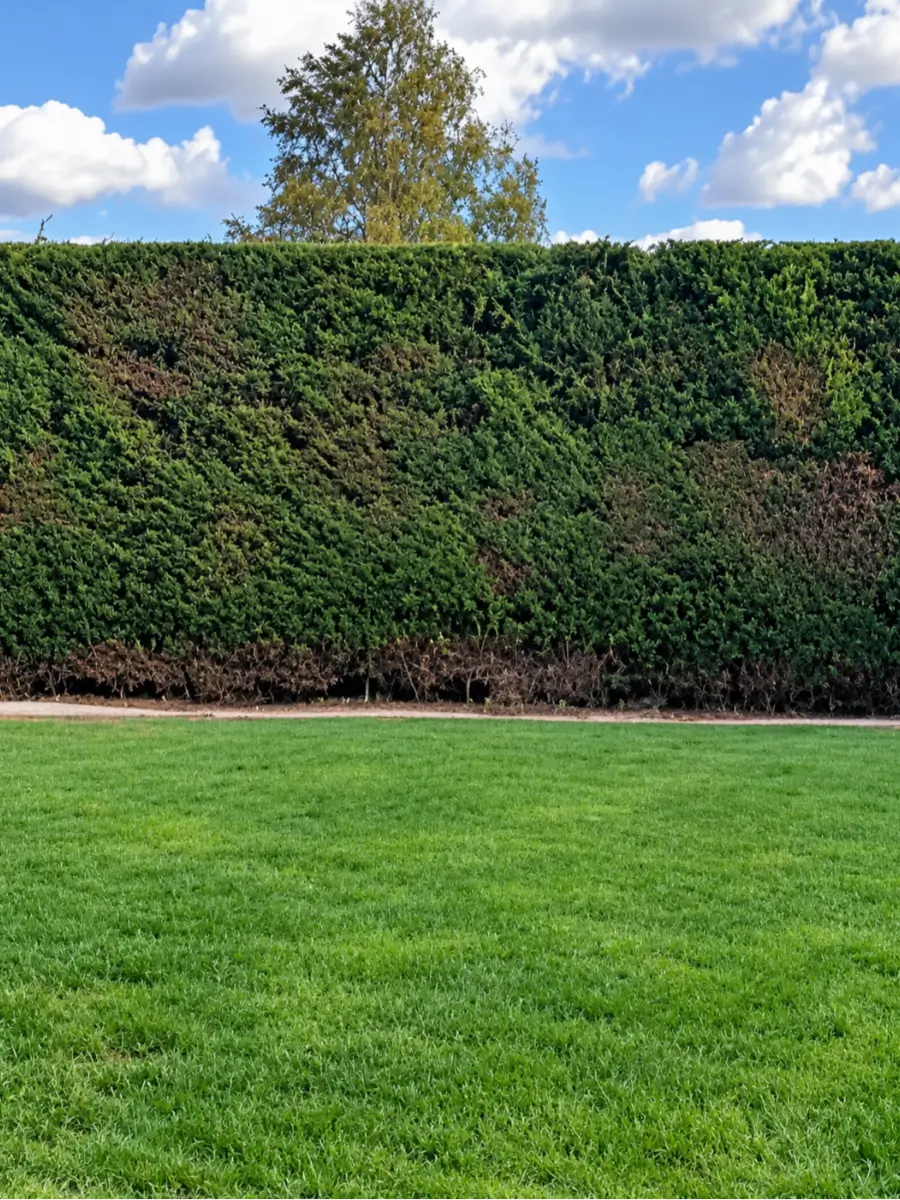 Hedge cutting and stump clearance — after the work