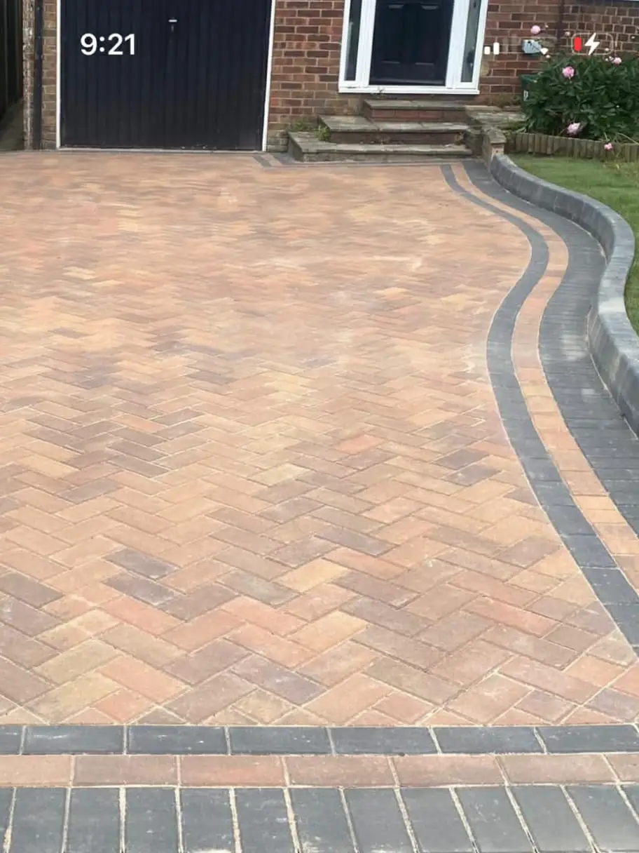 Driveway frontage refreshed for kerb appeal.