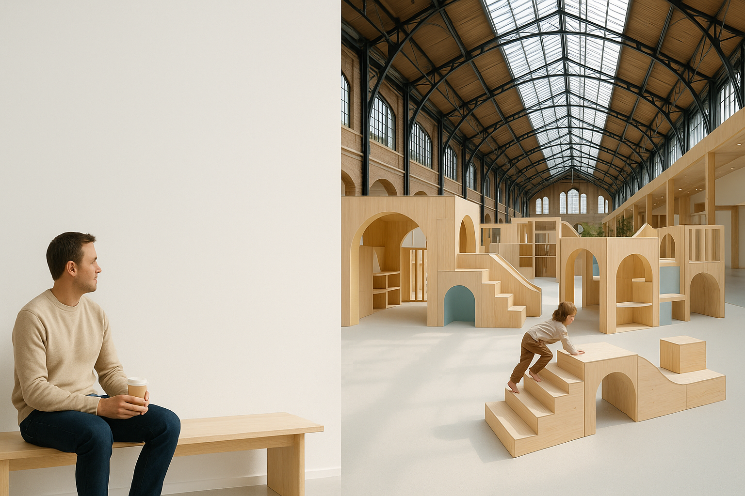 SUPER Indoor Design Playground Brussels Gare Maritime