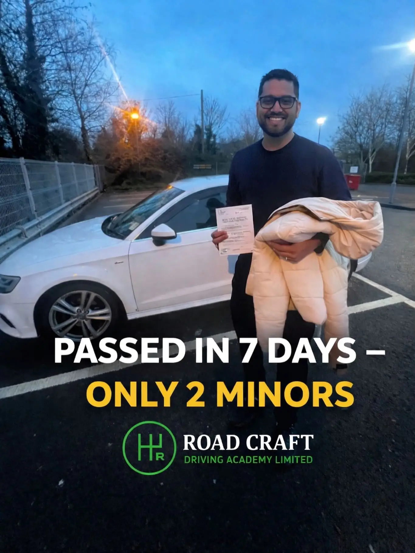 Newport learner passes in 7 days with Road Craft Driving Academy